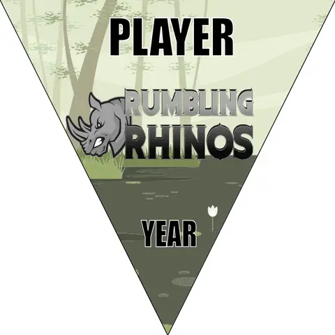 Rhinos Rumbling Soccer Banner-soccer-banners-for-sale-picture