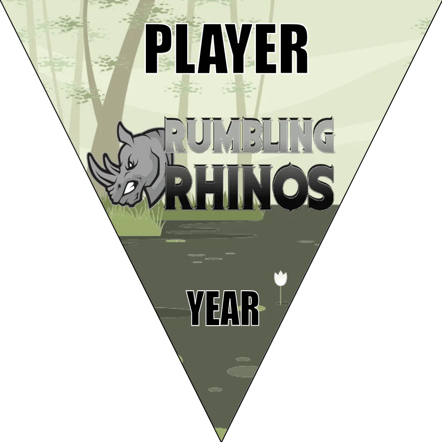 Rhinos Rumbling Soccer Banner-soccer-banners-for-sale-picture