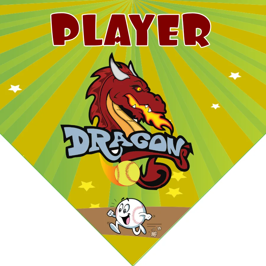 Dragon Softball Banner-custom-softball-banners-images
