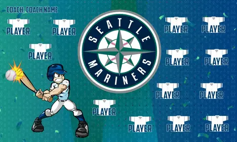 Seattle 5 Baseball Banner-softball-banners-ideas-picture