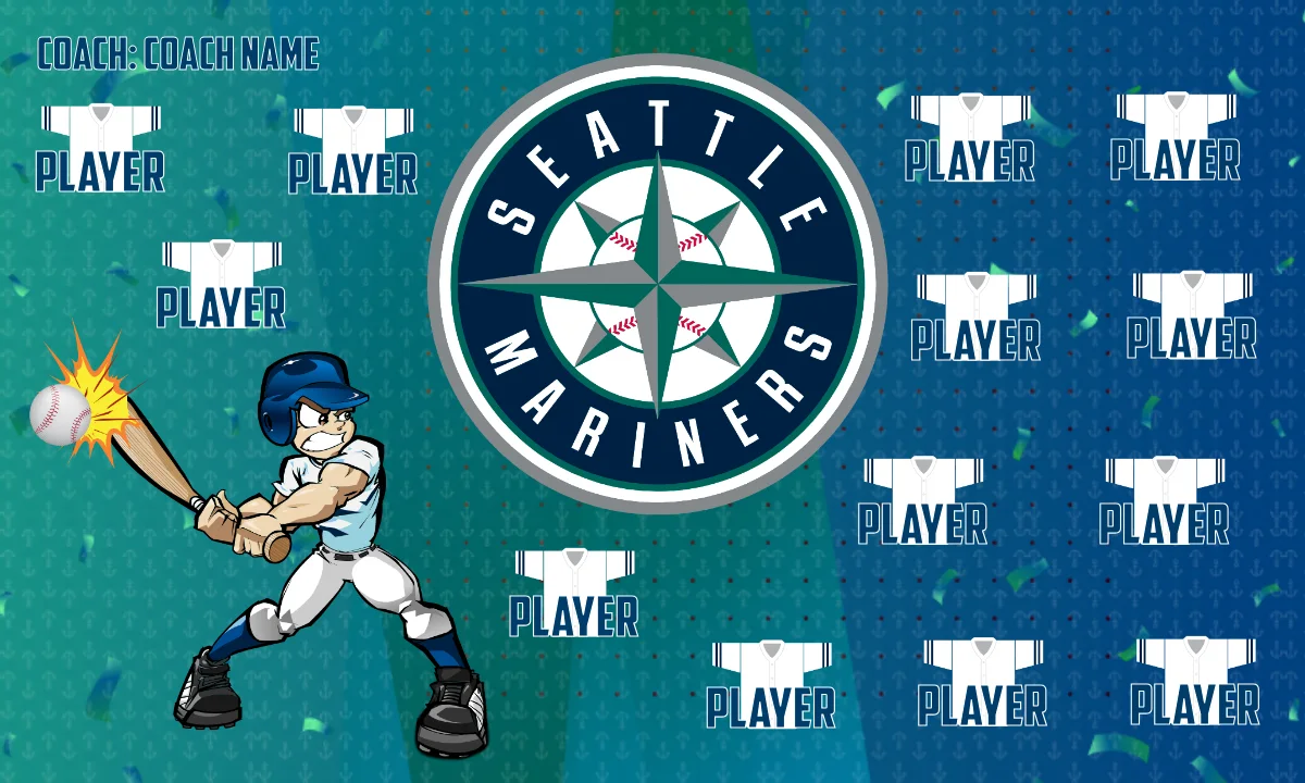 Seattle 5 Baseball Banner-softball-banners-ideas-picture