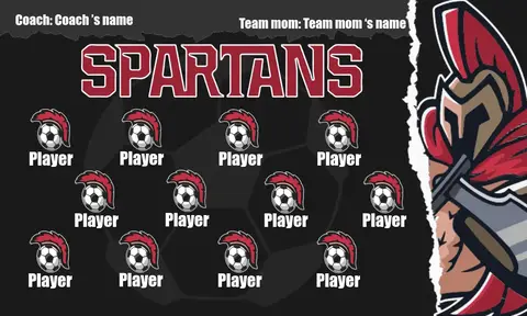Spartans 1 Soccer Banner-soccer-banner-picture