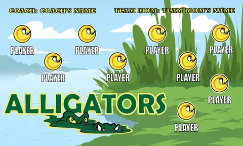Alligators 4 Softball Banner