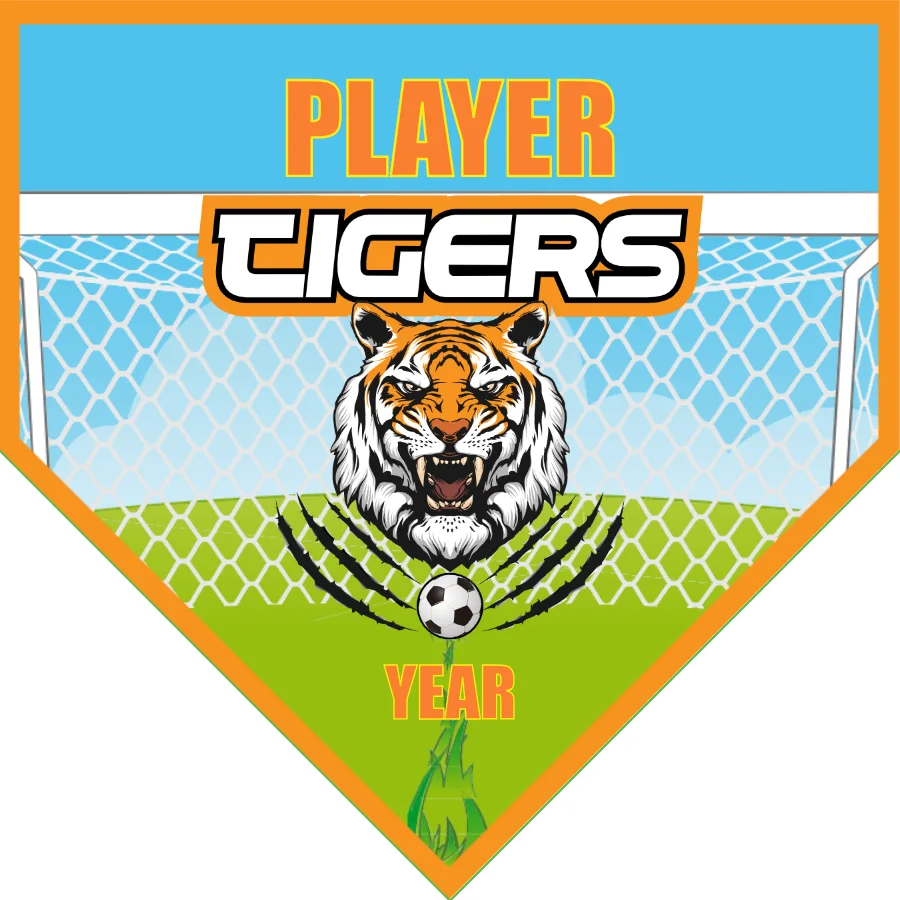 Tigers 1 Soccer Banner-soccer-banner-stand-picture