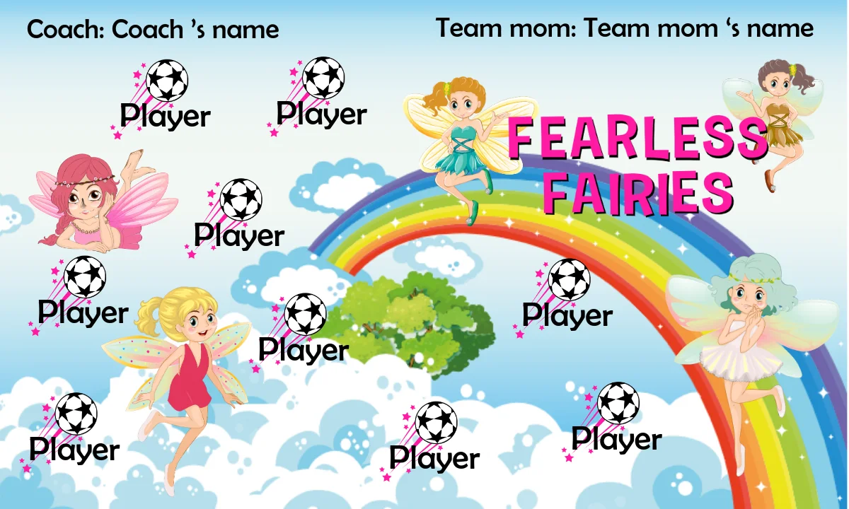Fearless Fairies Soccer Banner-how-to-make-a-soccer-banner-stand
