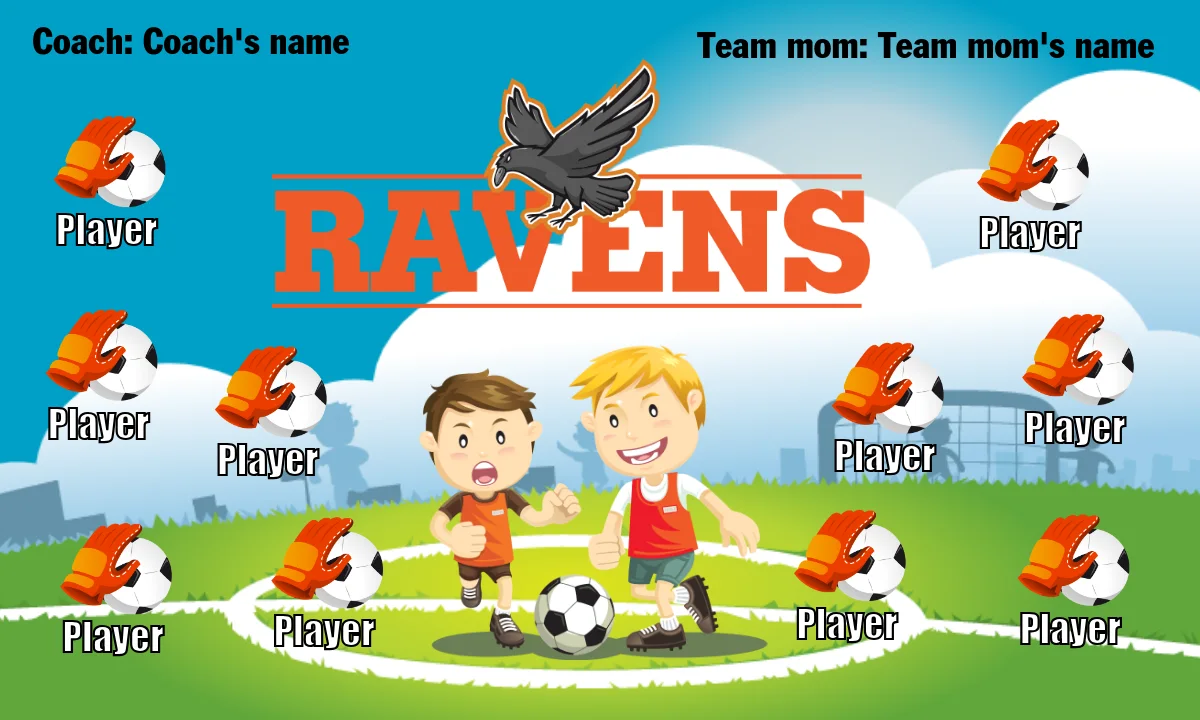 Ravens 2 Soccer Banner-soccer-banners-bay-area