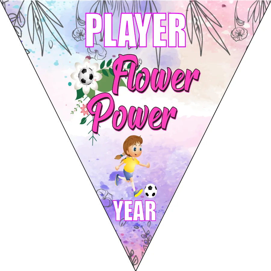 Flower Power Soccer Banner-soccer-banners-san-diego-picture