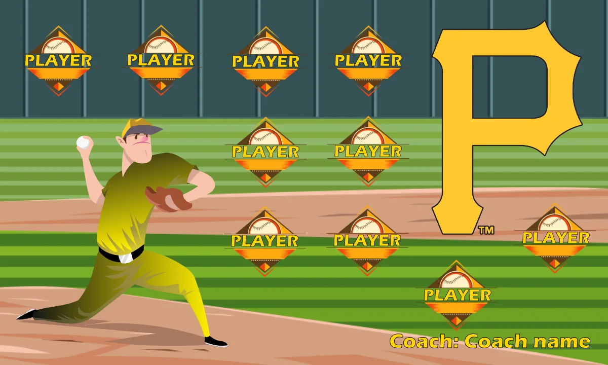 Pittsburgh Pirates Baseball Banner-softball-fence-banners-picture