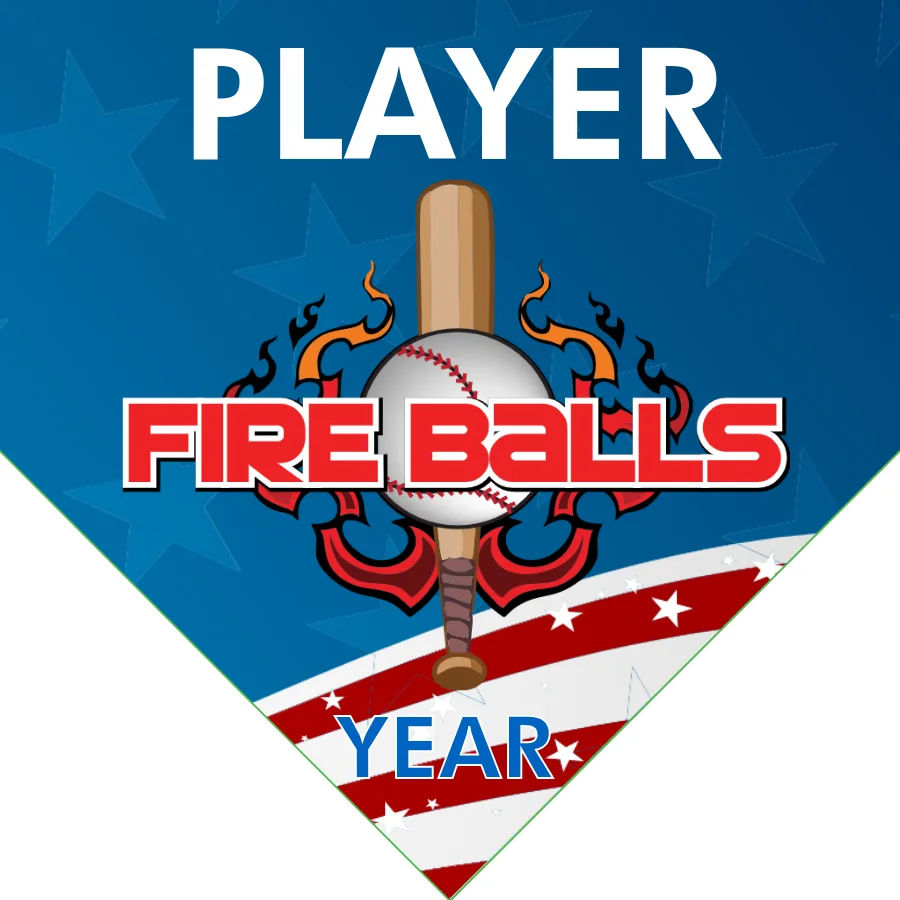 Fire Balls 1 Softball Banner-softball-banner-designs-images
