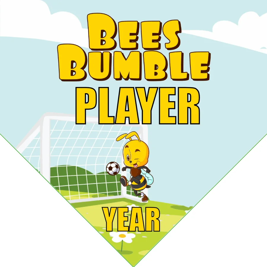 Bees Bumble Soccer Banner-soccer-banner-stand-picture