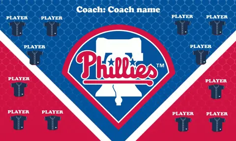 Phillies 6 Softball Banner-baseball-banner-for-baby-shower-images