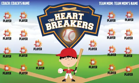 The Heartbreakers 2 -blue-boy-hem-softball-banner-cost-picture