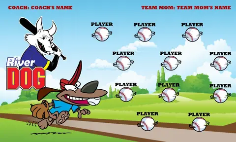 River Dog2 Softball Banner-homemade-softball-team-banners-images