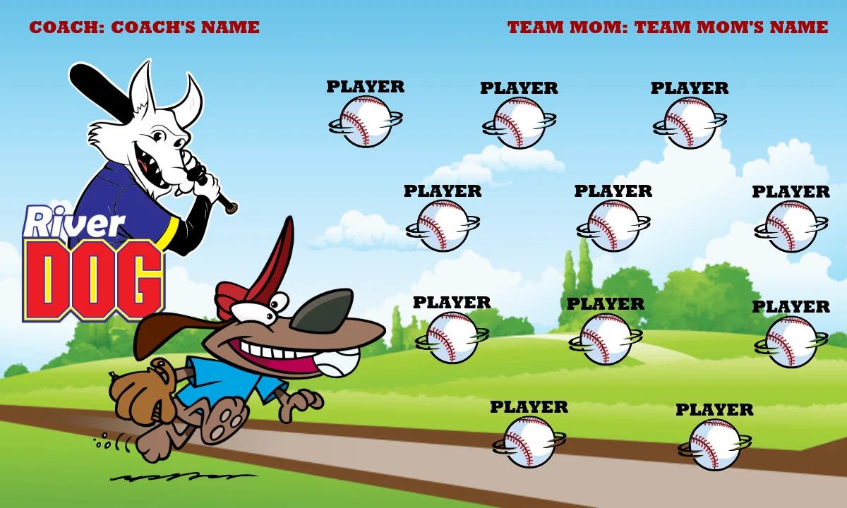 River Dog2 Softball Banner-homemade-softball-team-banners-images