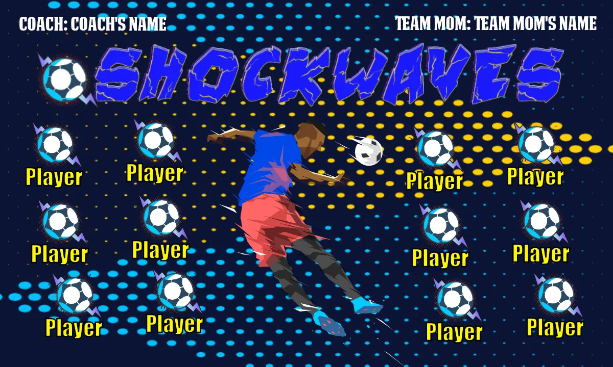 Shockwaves Soccer Banner-soccer-party-banner