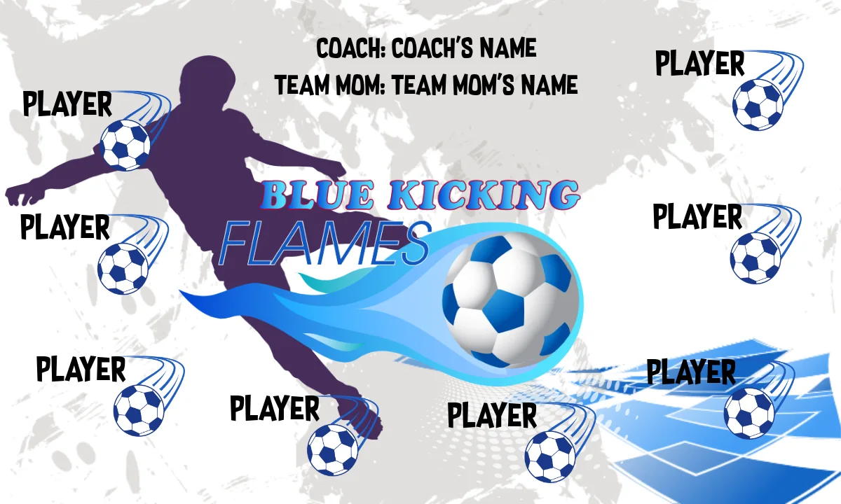 Blue kicking flames Soccer Banner-soccer-banners-for-facebook-picture