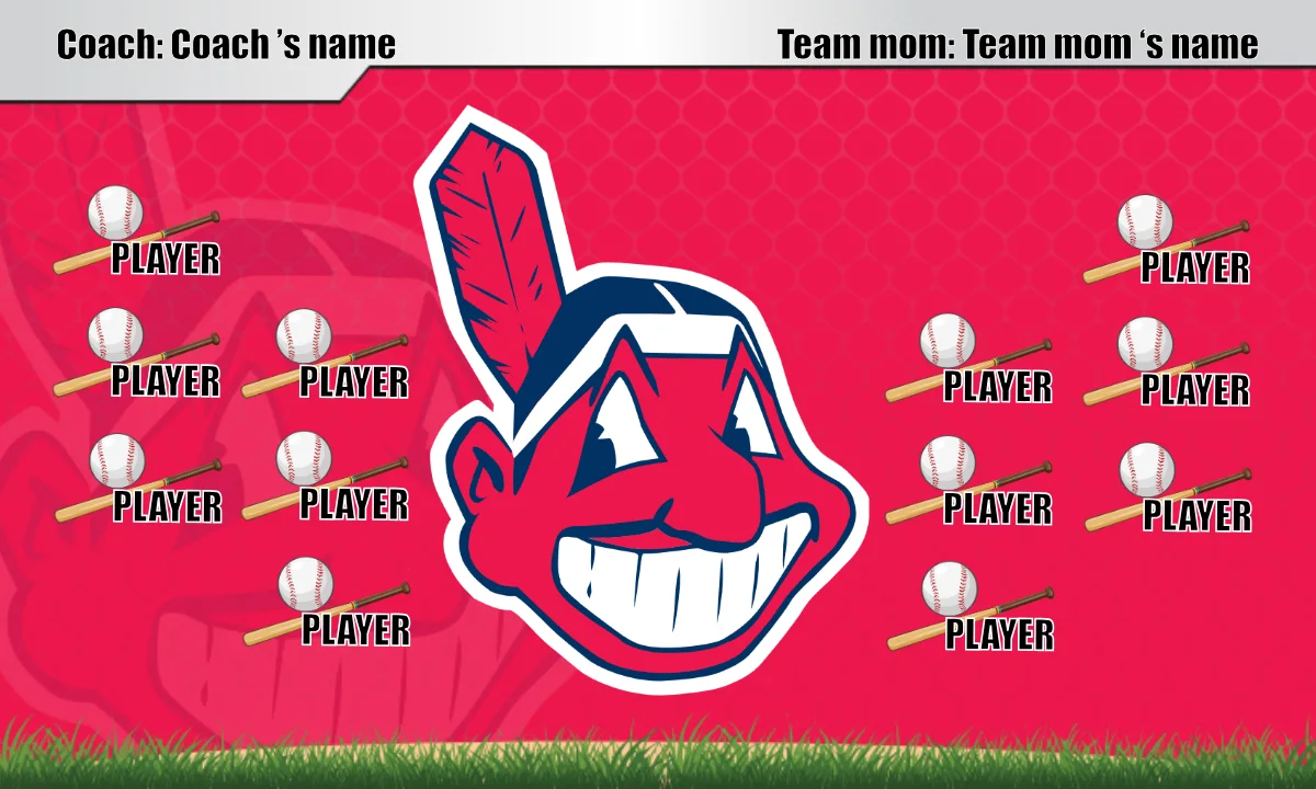 Indians 1 Baseball Banner-baseball-banner-font-images