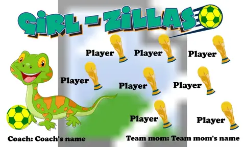 Girl Zillas Soccer Banner-soccer-banners