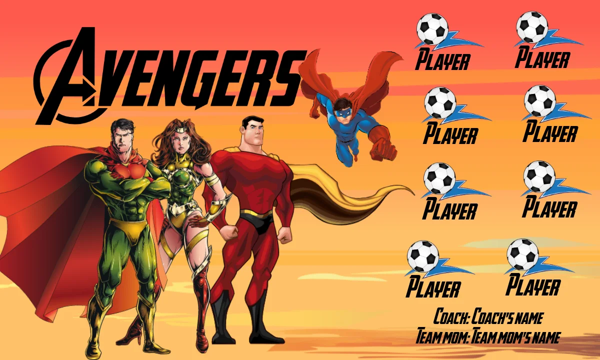 Avengers 3 Soccer Banner-mermaid-soccer-banner-picture