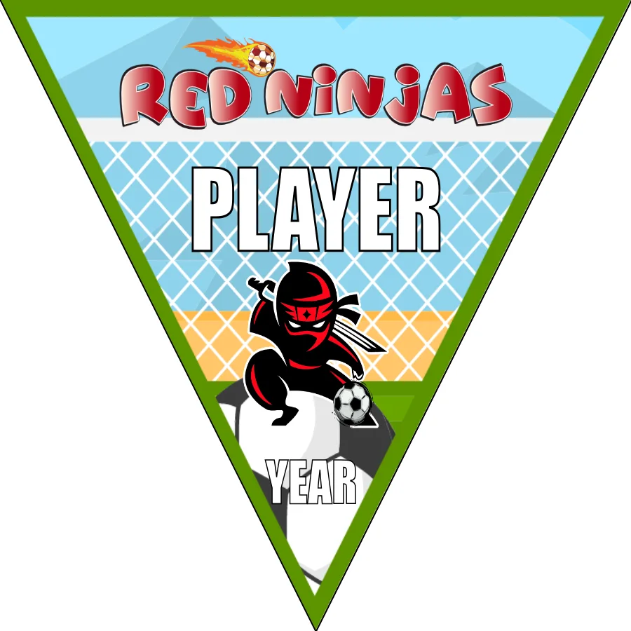 Ninjas Red Soccer Banner-youth-soccer-banners-picture