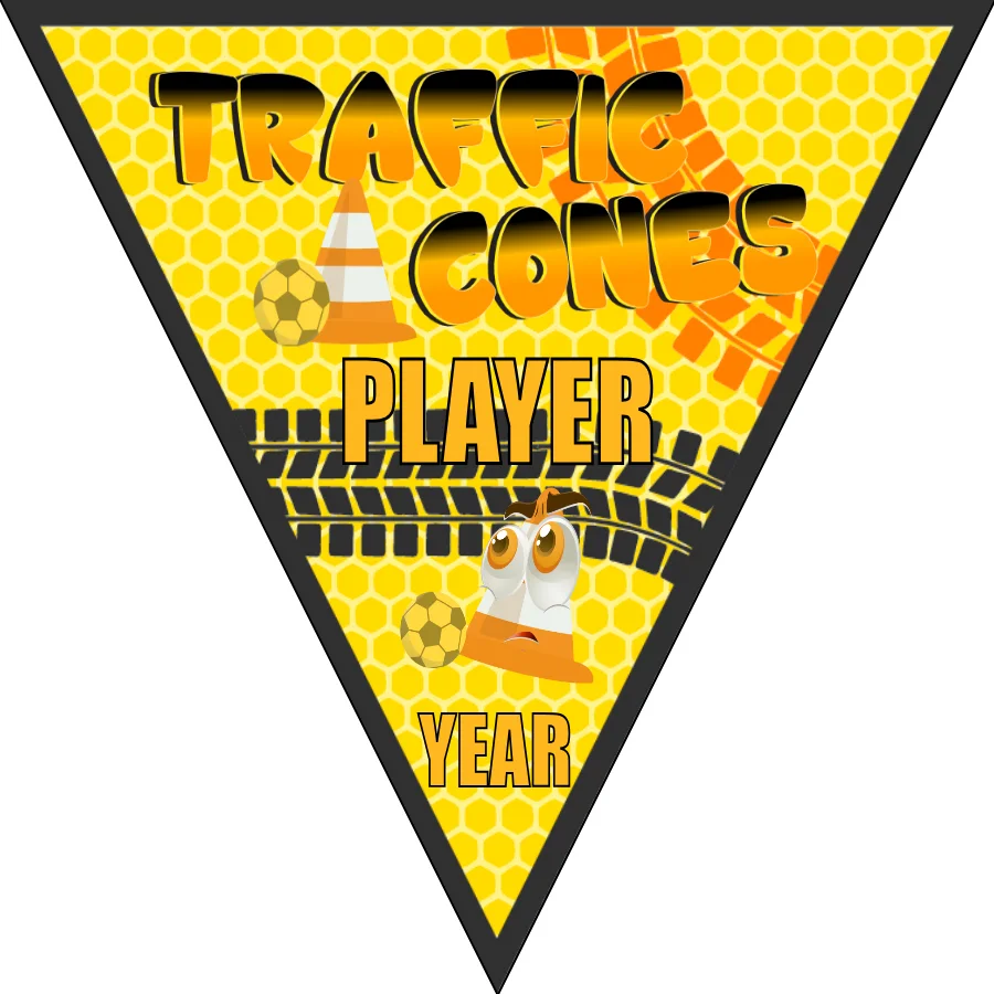 Traffic Cones 2 Soccer Banner-soccer-ball-banner-picture