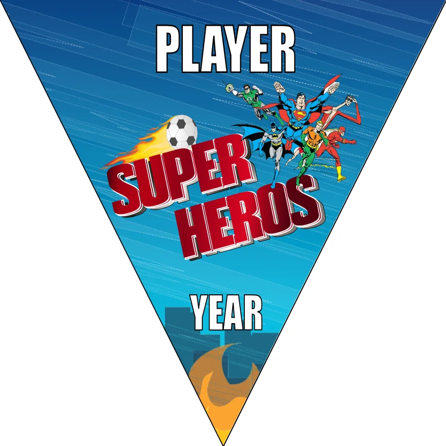 Super Heroes 2 Soccer Banner-soccer-banner-stand-picture