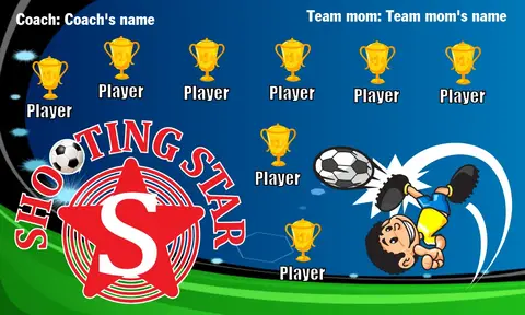 Shootingstar Soccer Banner-soccer-party-banner