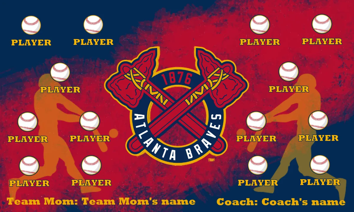 Atlanta 4 Baseball Banner
