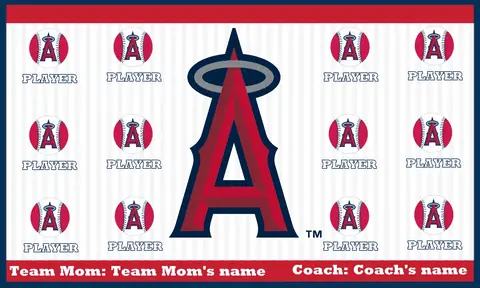Angels 2 Baseball Banner