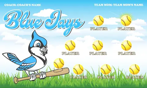 Blue Jays Softball Banner