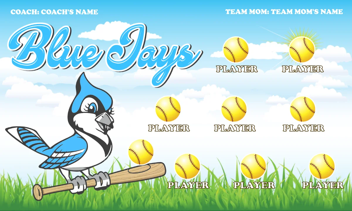 Blue Jays Softball Banner