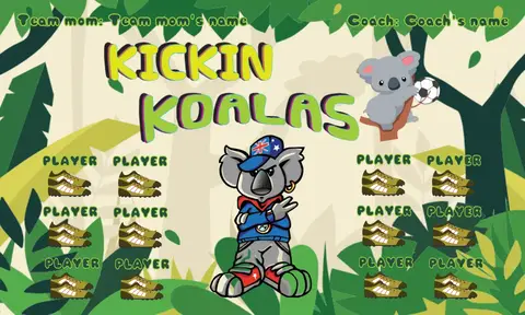 Kickin Koalas Soccer Banner-soccer-banner-picture