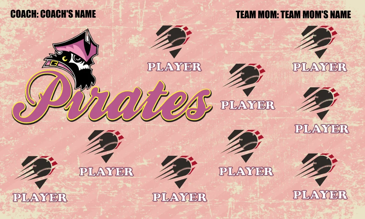 Pirates Softball Banner