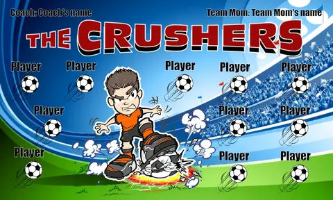 Crushers Soccer Banner-soccer-banners-airbrush