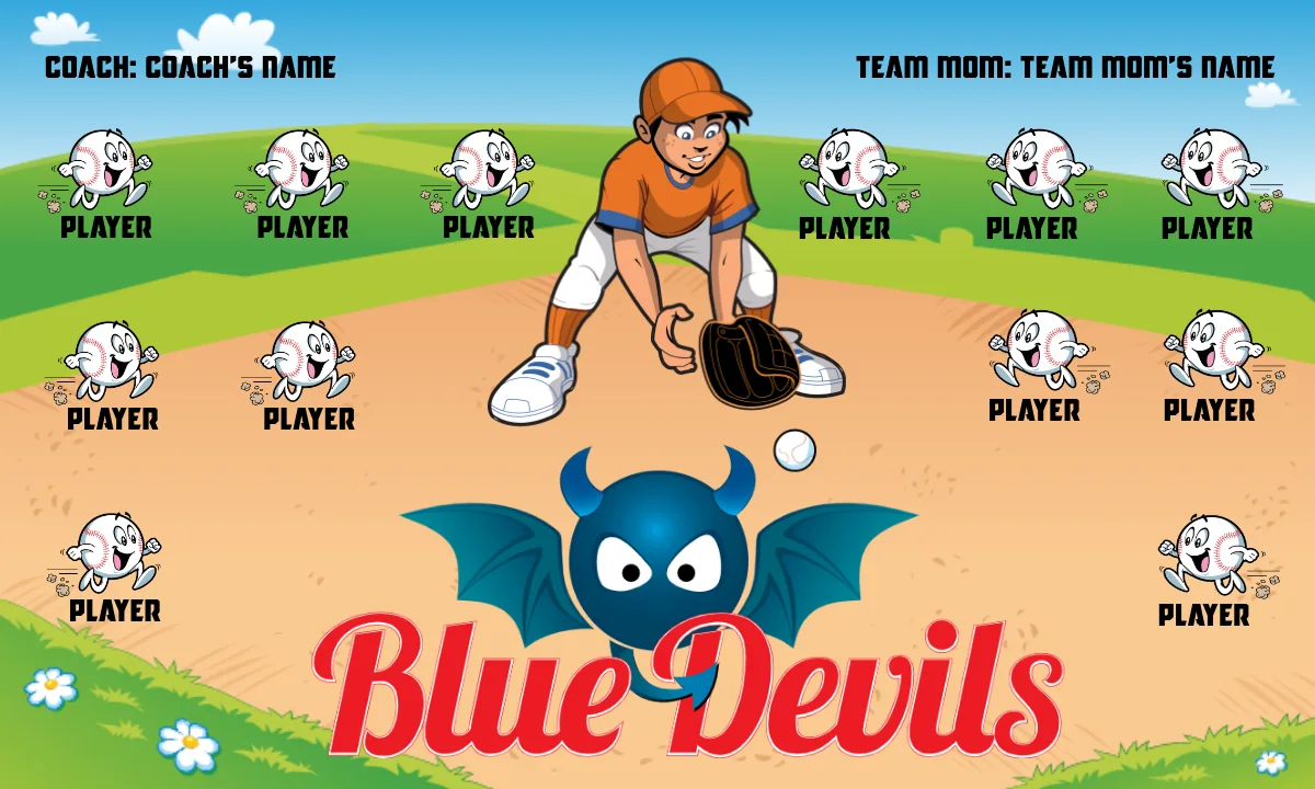 Blue Devil 1 Softball Banner-senior-softball-banners-picture