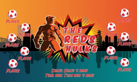 The Reds hulks Soccer Banner-soccer-banner-images-picture