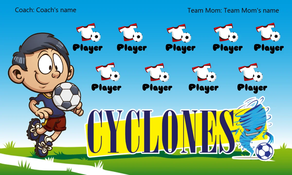 Cyclones Soccer Banner-soccer-banner-stand-picture