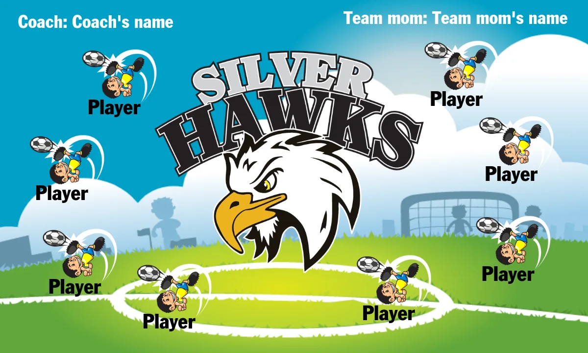 SilverHawks Soccer Banner-soccer-party-banner