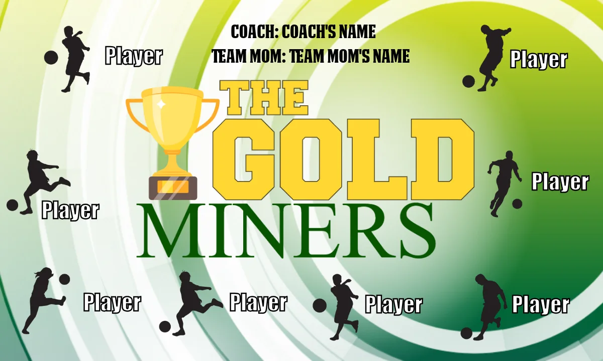 Gold Miners Soccer Banner-soccer-banner-templates