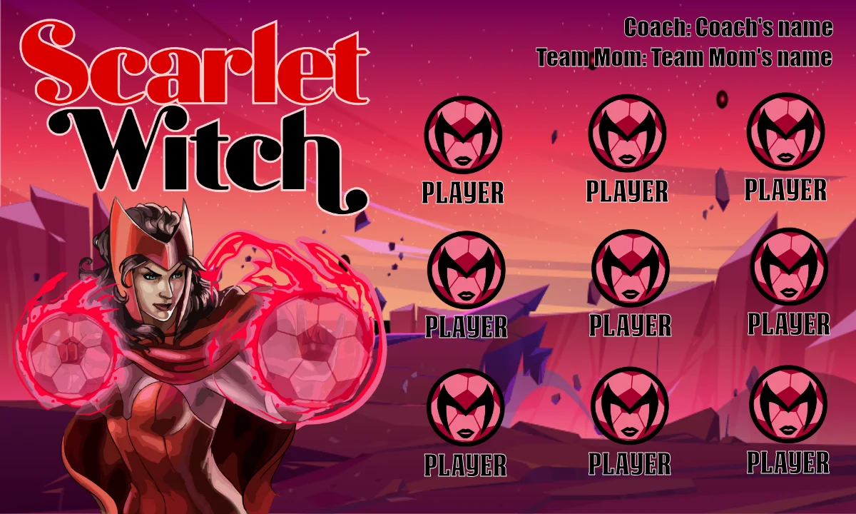 Scarlet Witch  Soccer Banner-soccer-banners-inland-empire-picture
