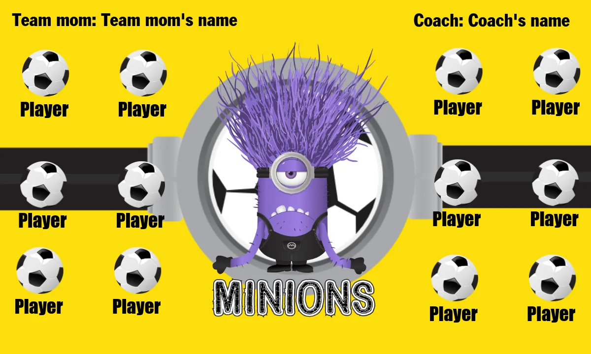 Purple minions Soccer Banner-soccer-banner-images