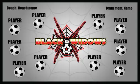 Black Widows Soccer Banner-soccer-field-banners