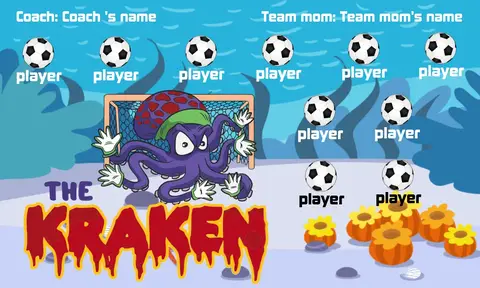 The Kraken  Soccer Banner-soccer-banner-pole-kit-picture