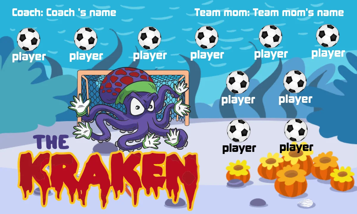The Kraken  Soccer Banner-soccer-banner-pole-kit-picture