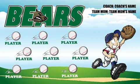 Bears Softball Banner