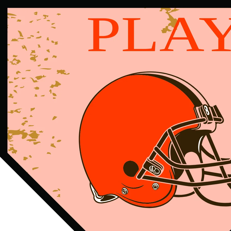 Cleveland Browns 1 Football Banner