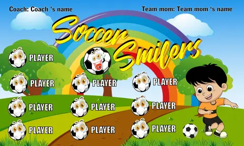 Soccer Smilers 3 Soccer Banner-design-soccer-banner-online