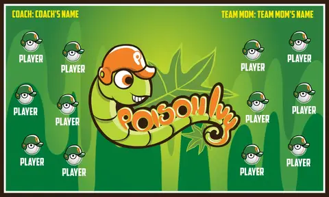 Poison Ivy-green-snake-hem-how-to-make-softball-banners-images