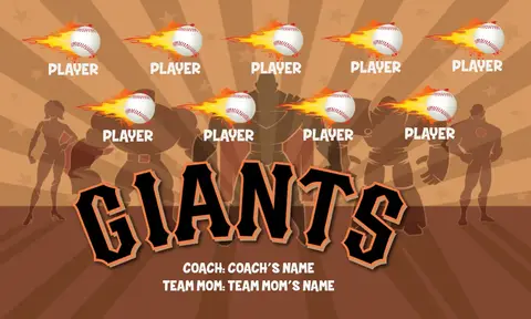 Giants Baseball Banner-ebay-baseball-banners-images