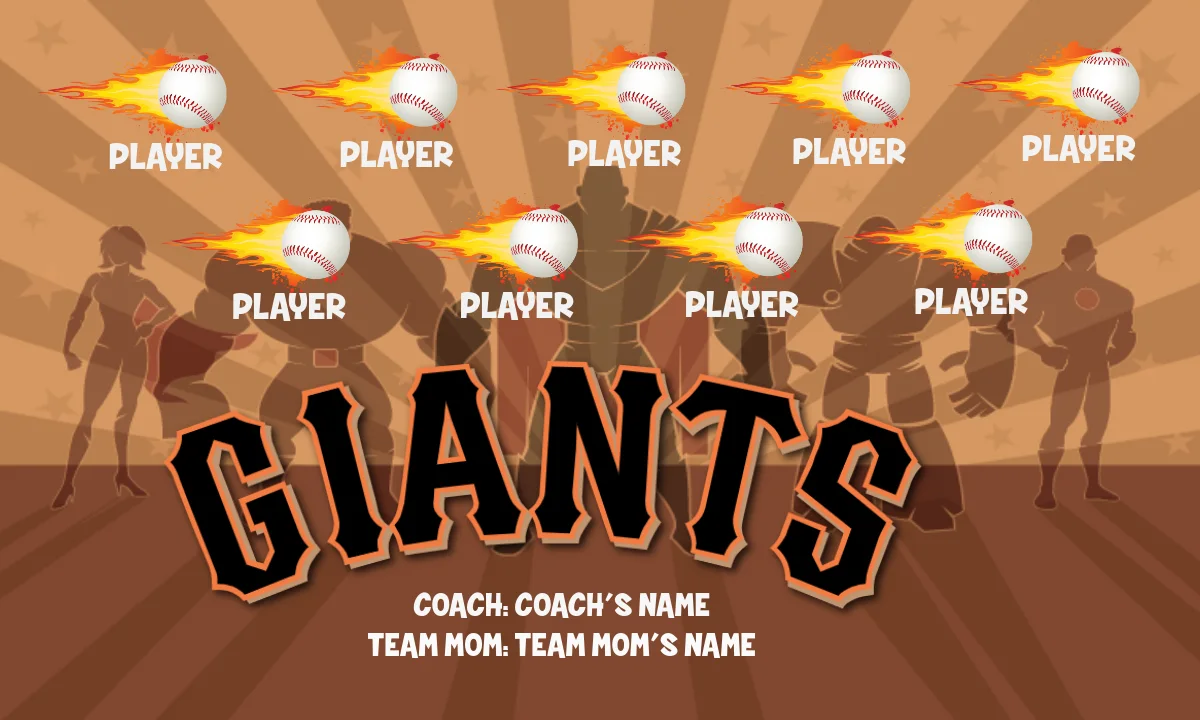 Giants Baseball Banner-ebay-baseball-banners-images